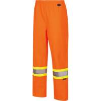 5627W Pantalon &agrave; bavette imperm&eacute;able pour femmes, Polyester/Polyur&eacute;thane, T-petit, Orange haute visibilit&eacute; Nuna Depot Inc.