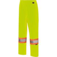 5629W Pantalon &agrave; bavette imperm&eacute;able pour femmes, Polyester/Polyur&eacute;thane, T-petit, Jaune lime haute visibilit&eacute; Nuna Depot Inc.