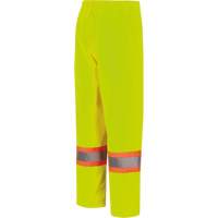 5629W Pantalon &agrave; bavette imperm&eacute;able pour femmes, Polyester/Polyur&eacute;thane, T-petit, Jaune lime haute visibilit&eacute; Nuna Depot Inc.