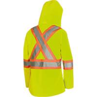 5628W Parka matelass&eacute; de s&eacute;curit&eacute; 300D The Rock, Polyester/Polyur&eacute;thane, Jaune lime haute visibilit&eacute;, T-petit Nuna Depot Inc.
