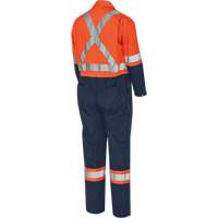 5514BB Combinaison de s&eacute;curit&eacute; 2 tons avec fermeture &agrave; glissi&egrave;re, 36, Orange haute visibilit&eacute;/Bleu marin Nuna Depot Inc.