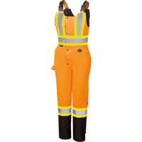5040BBW Combinaison de s&eacute;curit&eacute; imperm&eacute;able haute visibilit&eacute; pour femmes, Polyester, T-petit, Noir/Orange haute visibilit&eacute; Nuna Depot Inc.