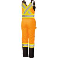 5040BBW Combinaison de s&eacute;curit&eacute; imperm&eacute;able haute visibilit&eacute; pour femmes, Polyester, T-petit, Noir/Orange haute visibilit&eacute; Nuna Depot Inc.