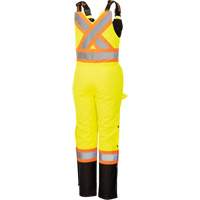 5041BBW Combinaison de s&eacute;curit&eacute; imperm&eacute;able haute visibilit&eacute; pour femmes, Polyester, T-petit, Noir/Jaune lime haute visibilit&eacute; Nuna Depot Inc.