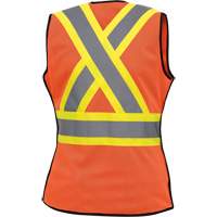 486 Veste de s&eacute;curit&eacute; d&eacute;tachable haute visibilit&eacute;, Orange haute visibilit&eacute;, T-petit, Polyester Nuna Depot Inc.