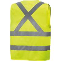 6886 Veste de s&eacute;curit&eacute; haute visibilit&eacute; en tricot chaîne, Jaune lime haute visibilit&eacute;, Petit, Polyester Nuna Depot Inc.
