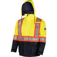 4485 Manteau de s&eacute;curit&eacute; Defender antistatique/ignifuge/anti-arc &eacute;lectrique en trilamin&eacute;, Petit, Noir/Jaune haute visibilit&eacute;, 11 cal/cm² Nuna Depot Inc.