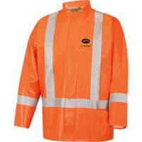5990J Manteau de s&eacute;curit&eacute; imperm&eacute;able tr&egrave;s robuste ignifuge et r&eacute;sistant aux arcs &eacute;lectriques, Petit, Orange haute visibilit&eacute;, 11 cal/cm² Nuna Depot Inc.