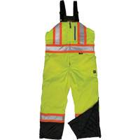 Salopette de s&eacute;curit&eacute; isolante en tissu ind&eacute;chirable, Polyester, T-petit, Jaune lime haute visibilit&eacute; Nuna Depot Inc.