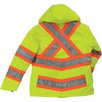 Womens Insulated Flex Safety Jacket, Polyester, High Visibility Lime-Yellow, X-Small Nuna Depot Inc.