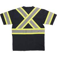 Chemise de s&eacute;curit&eacute; &agrave; manches courtes, Coton, T-petit, Noir Nuna Depot Inc.