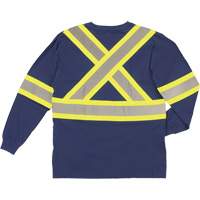 T-shirt de s&eacute;curit&eacute; &agrave; manches longues, Coton, T-petit, Bleu marin Nuna Depot Inc.