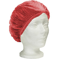 Bonnet bouffant pliss&eacute; RONCO Care, Polypropyl&egrave;ne, 24", Rouge Nuna Depot Inc.