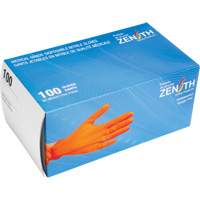 Heavyweight Tactile Grip Examination Gloves, X-Large, Nitrile, 8-mil, Powder-Free, Orange, Class 2 Nuna Depot Inc.