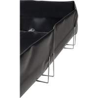 Berme &agrave; support en fil m&eacute;tallique, Capacit&eacute; 748 gal. US, 10' la x 10' lo x 12" h, Support en L Nuna Depot Inc.