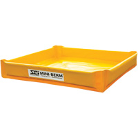 Yellow PVC Mini-Berm, 34 US gal. Capacity, 3' W x 3' L x 6" H Nuna Depot Inc.