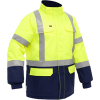 Bisley&reg; X-Back Extreme Cold Jacket with Navy Bottom, Polyester, High Visibility Lime-Yellow, Small Nuna Depot Inc.