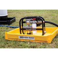 Yellow PVC Mini-Berm, 10 US gal. Capacity, 2' W x 2' L x 4" H Nuna Depot Inc.