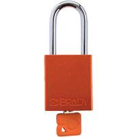 Velocity Plus Safety Lockout Padlock, Orange, Keyed Alike, Aluminum, 1-1/2" Width Nuna Depot Inc.