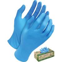 Gants jetables en tri polym&egrave;re, Petit, Poly&eacute;thyl&egrave;ne, 5 mils, Sans poudre, Bleu Nuna Depot Inc.