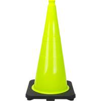 C&ocirc;ne de signalisation de premi&egrave;re qualit&eacute;, 28", Vert lime Nuna Depot Inc.
