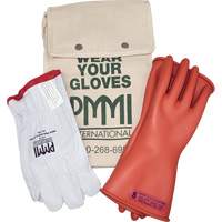 Rubber Electrical Insulating Glove Kit, ASTM Class 0, Size 8, 11" L Nuna Depot Inc.