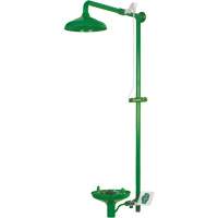 Douche combin&eacute;e pour laboratoire avec cuvette ouverte en ABS, Montage mural Nuna Depot Inc.