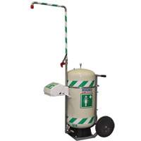 Douche d'urgence mobile et ind&eacute;pendant avec douche oculaire et faciale, Capacit&eacute; 30 gal., Conformit&eacute; Aucune Nuna Depot Inc.