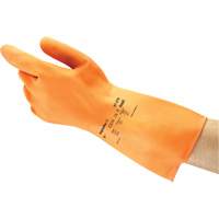 ALPHATEC&reg; 87-320 Gloves, Size 7, 11.8" L, Rubber Latex, Flock-Lined Inner Lining, 18-mil Nuna Depot Inc.