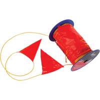 Warning Line with Flags, 328' L, Orange/Yellow Nuna Depot Inc.