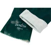 Double Dipped Green Gloves, 12" L, PVC, Cotton Jersey Inner Lining, 70-mil Nuna Depot Inc.