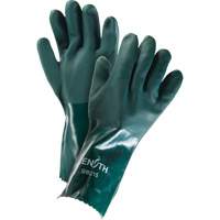 Double Dipped Green Gloves, 14" L, PVC, Cotton Jersey Inner Lining, 70-mil Nuna Depot Inc.
