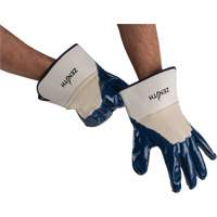 Gants &agrave; poignet de s&eacute;curit&eacute; de poids lourd, 11/2T-Grand, R&ecirc;vetement Nitrile, Enveloppe en Coton Nuna Depot Inc.