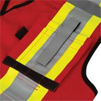 6678 High-Visibility Antimicrobial Mesh-Back Surveyor Vest, Red, Small, Polyester Nuna Depot Inc.