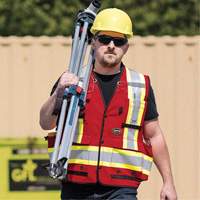 6678 High-Visibility Antimicrobial Mesh-Back Surveyor Vest, Red, Small, Polyester Nuna Depot Inc.