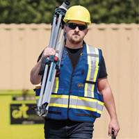 6681 High-Visibility Antimicrobial Mesh-Back Surveyor Vest, Royal Blue, Small, Polyester Nuna Depot Inc.