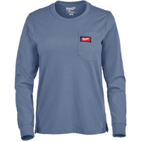 T-shirt &agrave; manches longues avec poches GRIDIRON, Femmes, T-petit, Bleu Nuna Depot Inc.