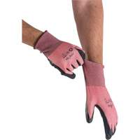 Gants &eacute;cologiques, l&eacute;gers, et r&eacute;sistants &agrave; la coupe, &agrave; haute dext&eacute;rit&eacute;, Taille 9, Calibre 18, Rev&ecirc;tement Mousse de nitrile, Enveloppe en Acier inoxydable/PEHP/rPET, ASTM ANSI niveau A4 Nuna Depot Inc.