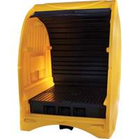 Palette contre les d&eacute;versements &agrave; couvercle dur pour 4 barils, 68,11" lo x 61,61" la x 83,07" h, Capacit&eacute; de charge 1433 lb Nuna Depot Inc.