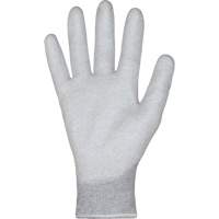 Gants blancs KnitActiv dissipatifs &eacute;lectrostatiques et peu pelucheux, 5, R&ecirc;vetement Polyur&eacute;thane, Calibre 13, Enveloppe en Nylon/Coton Nuna Depot Inc.