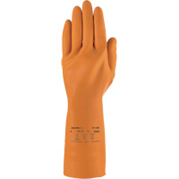 AlphaTec&reg; 87-208 Heavy-Duty Chemical-Resistant Gloves, Size 7, 12.8" L, Rubber Latex, Cotton/Flock-Lined Inner Lining, 29.5-mil Nuna Depot Inc.