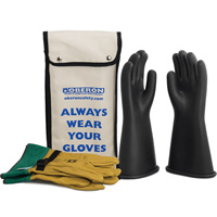Class 1 Rubber Electrical Glove Kit, 8, 14" L, 37 cal/cm², NFPA 70E Nuna Depot Inc.