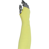 Manchette r&eacute;sistante &agrave; la coupe &agrave; 2 plis Kut Gard avec ouverture pour le pouce , Aramide/ATA, 10", ASTM ANSI niveau A6, Jaune Nuna Depot Inc.