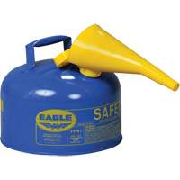 Safety Can for Kerosene with Funnel, Type I, Galvanized Steel, 2.5 US gal., Blue, FM Approved/UL/ULC Listed Nuna Depot Inc.