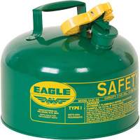 Safety Can for Combustibles, Type I, Galvanized Steel, 2.5 US gal., Green, FM Approved/UL/ULC Listed Nuna Depot Inc.