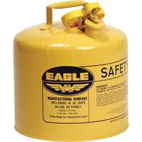 Safety Can for Diesel, Type I, Galvanized Steel, 5 US gal., Yellow, FM Approved/UL/ULC Listed Nuna Depot Inc.