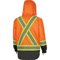 Parka de s&eacute;curit&eacute; d'hiver imperm&eacute;able 7-en-1 5056 Pioneer Yukon, Polyester, Noir/Orange haute visibilit&eacute;, T-petit Nuna Depot Inc.