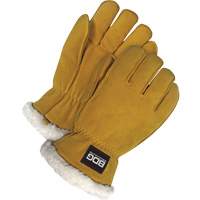 Gants de conducteur, Moyen, Paume en Cuir de daim refendu, Tissu-laine Nuna Depot Inc.
