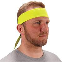 Bandeau de refroidissement Chill-Its 6702 avec polym&egrave;res int&eacute;gr&eacute;s et fermeture &agrave; nouer, Jaune lime haute visibilit&eacute; Nuna Depot Inc.