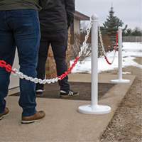 Chaîne de barri&egrave;re en plastique &agrave; deux couleurs, Vert/Blanc Nuna Depot Inc.